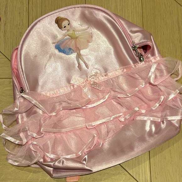 Pink Ballet Backpack with Ruffles - Picture 1 of 7